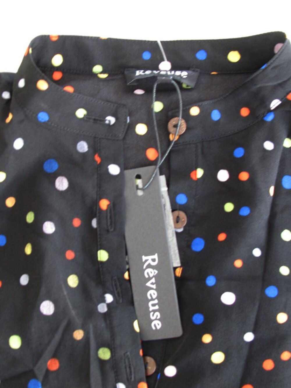 REVEUSE MINI dress Polka dots MULTICOLOR & BLACK Style DT2118